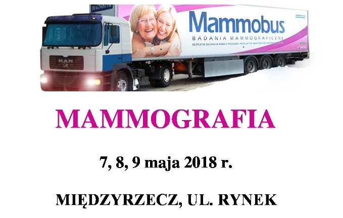 Ilustracja do informacji: Mammografia!