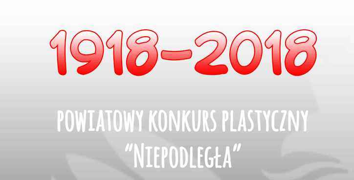 Ilustracja do informacji: Powiatowy konkurs plastyczny "Niepodległa"