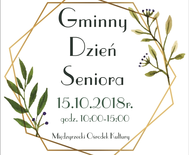 Ilustracja do informacji: Zapraszamy na Gminny Dzień Seniora