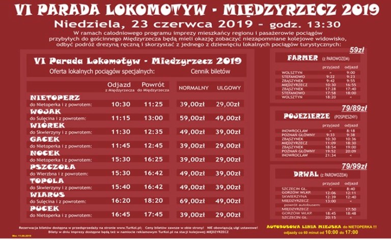 Ilustracja do informacji: Do Międzyrzecza przyjadą zabytkowe parowozy 
