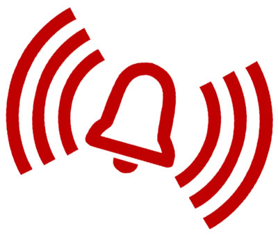 Ilustracja do informacji: Uwaga: Głośna próba syren alarmowych