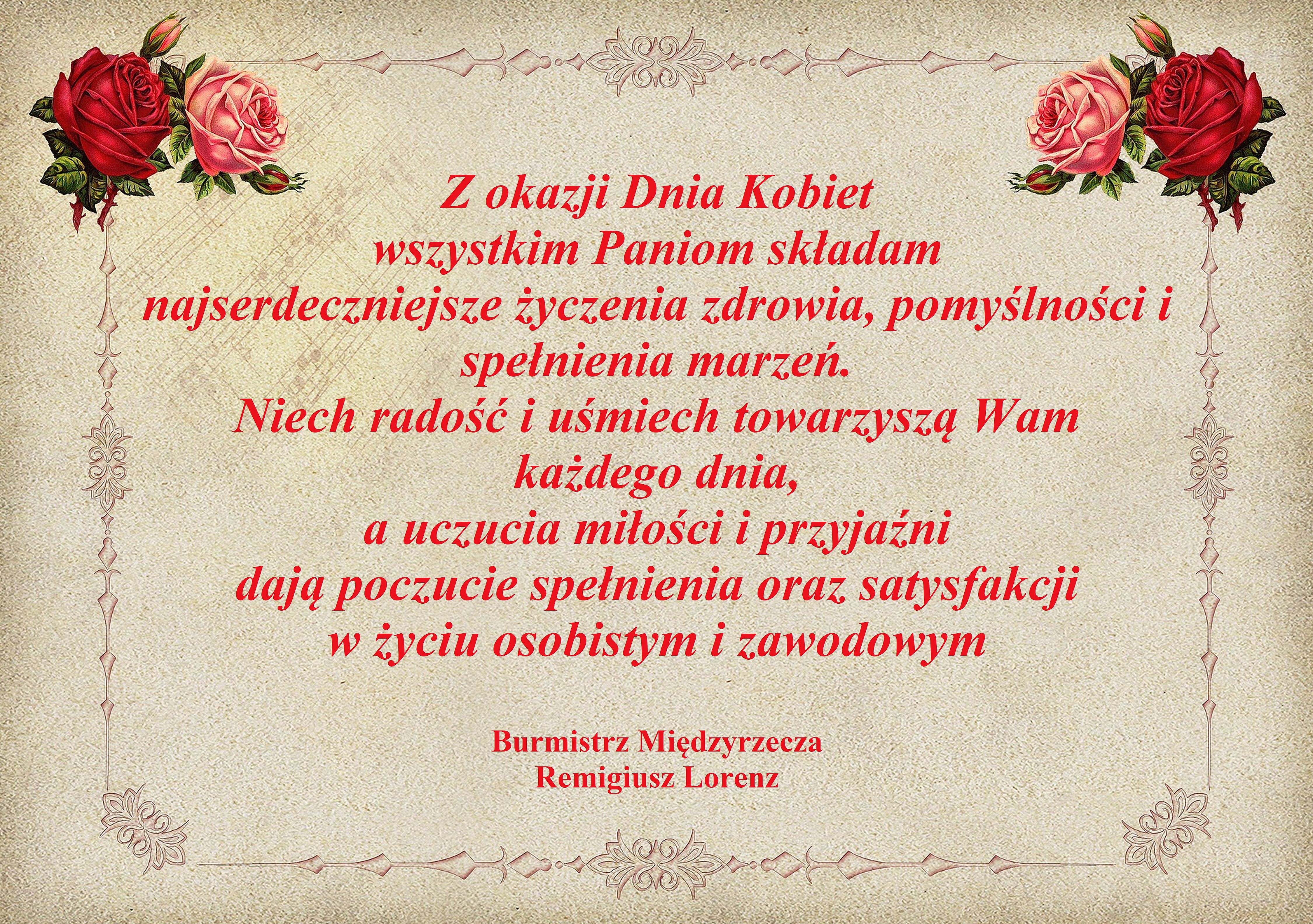 Ilustracja do informacji: Życzenia dla Pań z okazji Dnia Kobiet