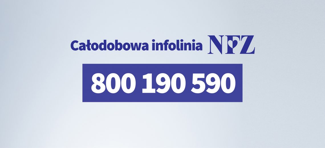 Ilustracja do informacji: Infolinia Narodowego Funduszu Zdrowia: Zapamiętaj ten numer: 800 190 590 