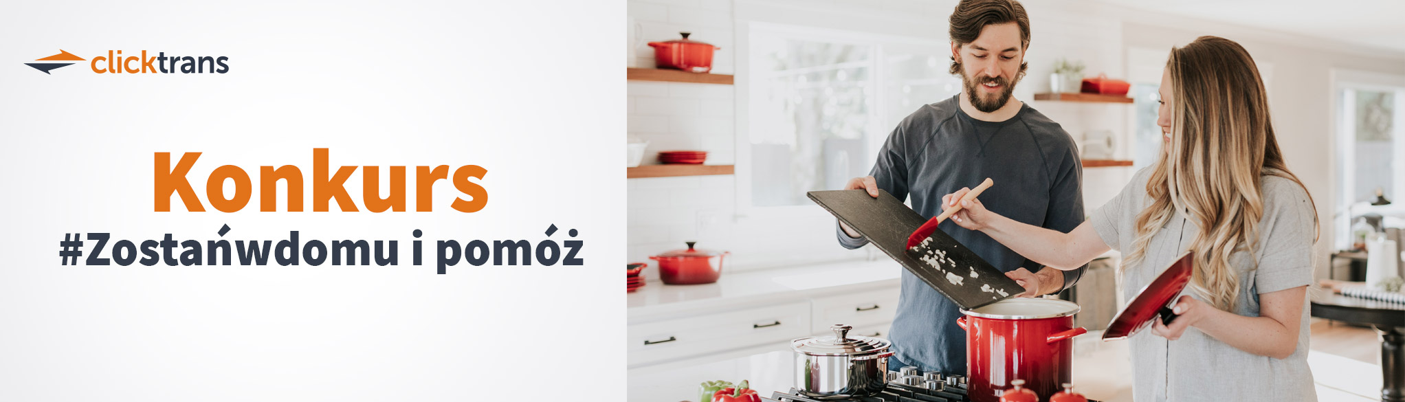 Ilustracja do informacji: Konkurs Clicktrans.pl #Zostańwdomu i pomóż 