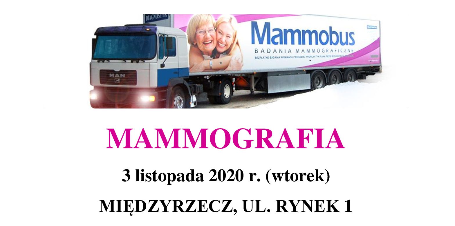 Ilustracja do informacji: Zapraszamy Panie na badania mammograficzne 