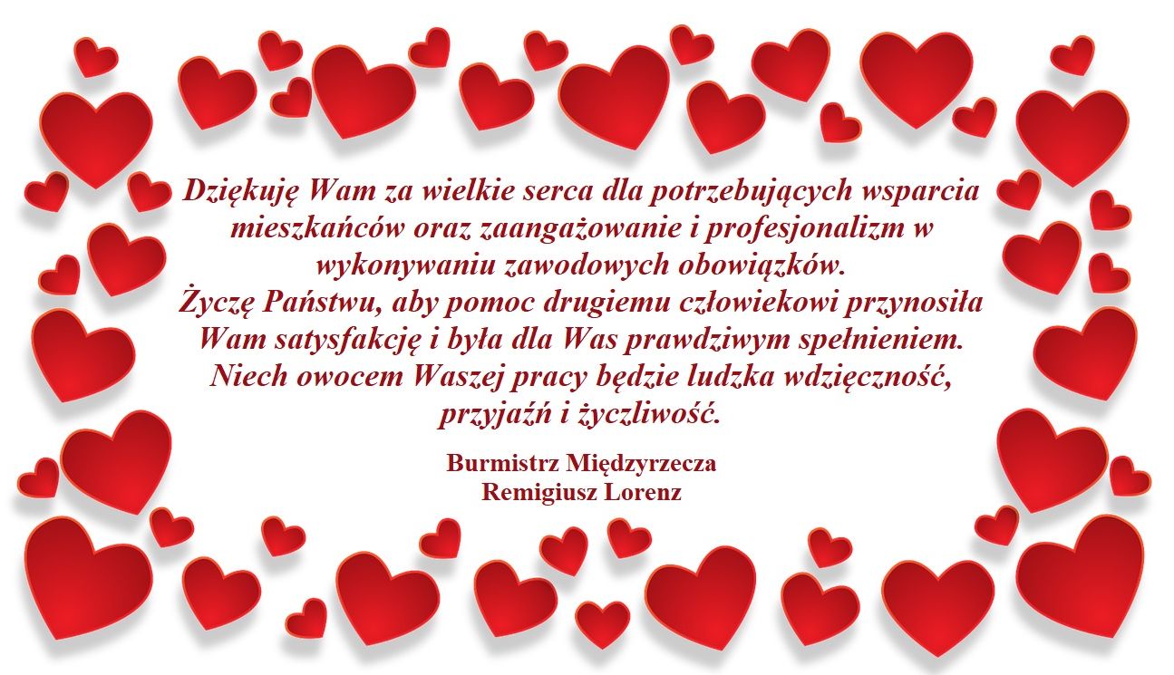 Ilustracja do informacji: Życzenia Burmistrza dla Pracowników Socjalnych