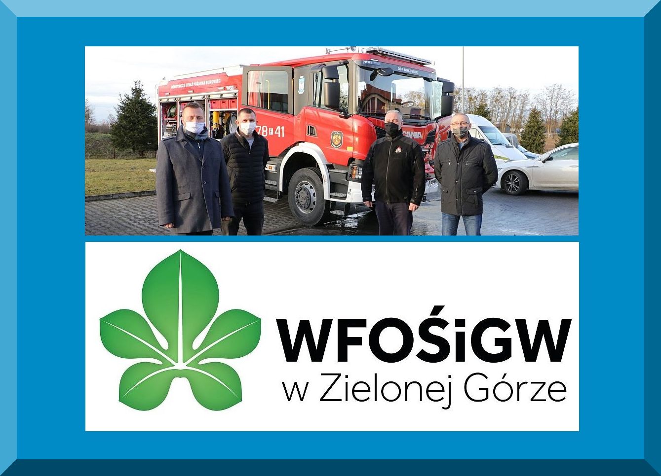 Ilustracja do informacji: Nowa scania dla strażaków-ochotników z Bukowca