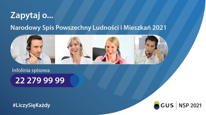 Ilustracja do informacji: Infolinia z informacjami o Narodowym Spisie Powszechnym