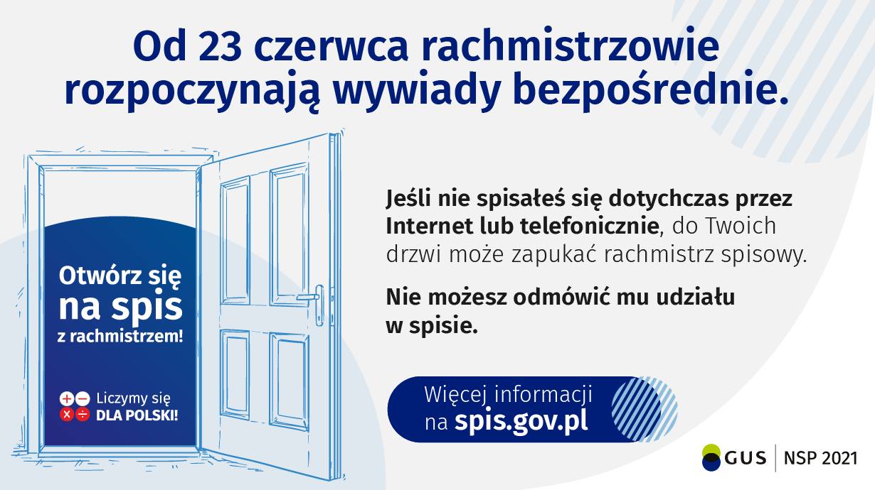 Ilustracja do informacji: Od środy do akcji wchodzą rachmistrzowie spisowi