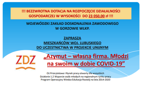 Ilustracja do informacji: Projekt Azymut - własna firm