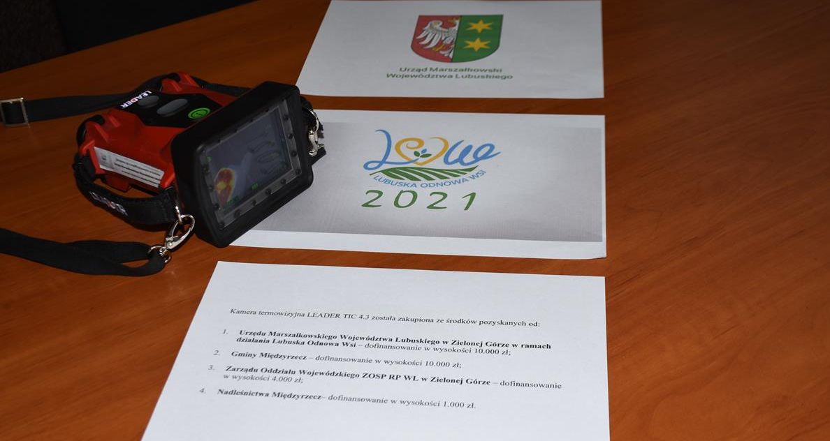 Ilustracja do informacji: Nowoczesna kamera termowizyjna dla strażaków-ochotników z Kaławy