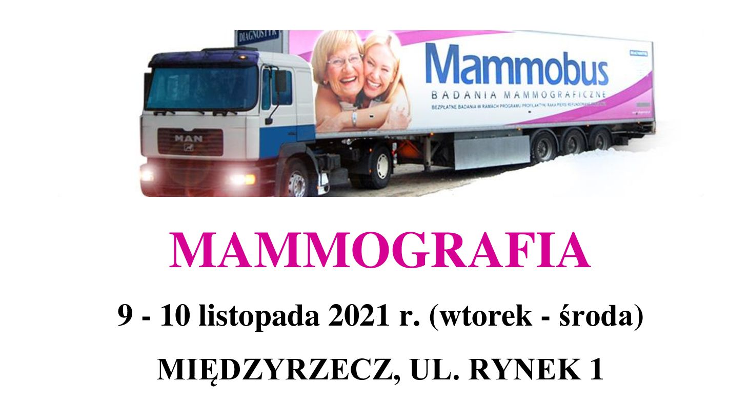 Ilustracja do informacji: Badania mammograficzne w Międzyrzeczu 
