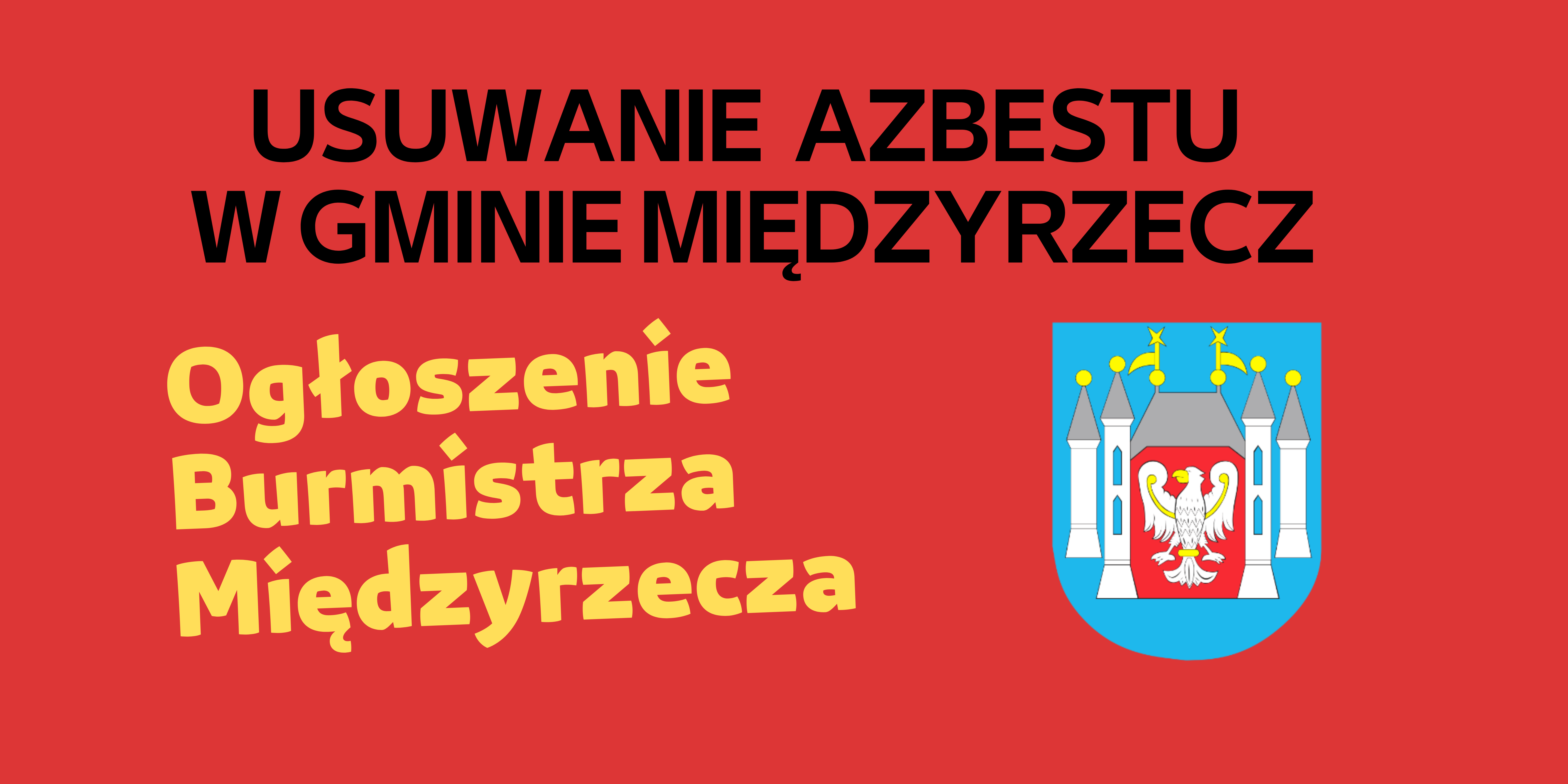 Ilustracja do informacji: Usuwanie azbestu w Gminie Międzyrzecz