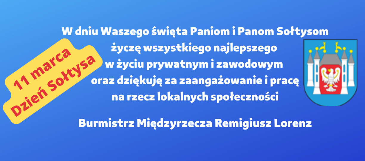 Ilustracja do informacji: Życzenia dla sołtysów od burmistrza Remigiusza Lorenza