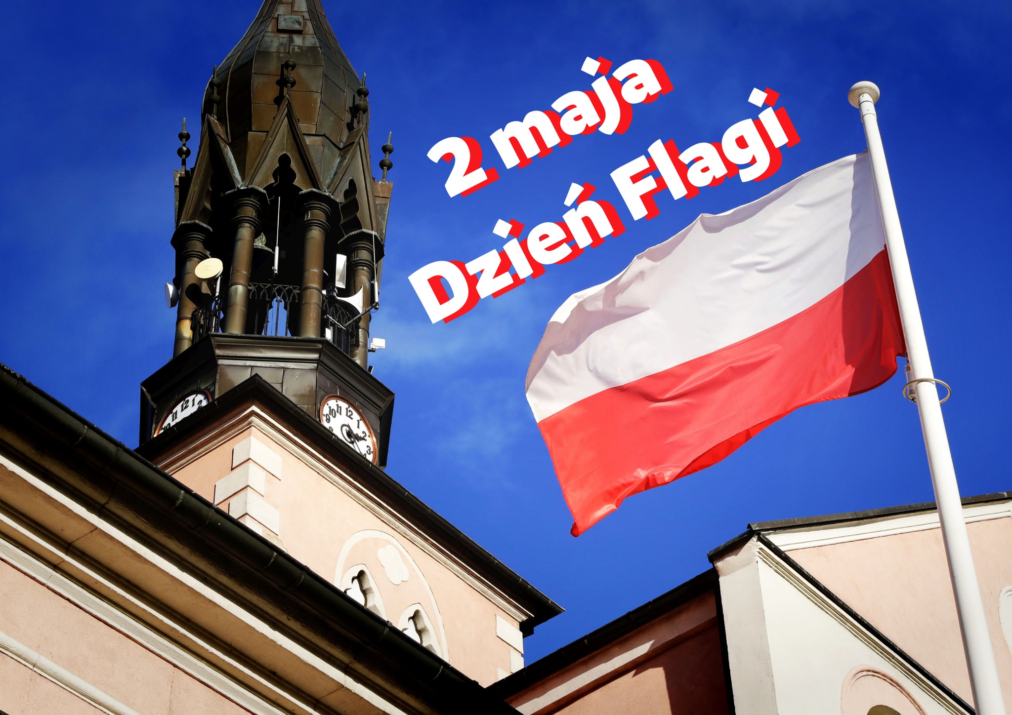Ilustracja do informacji: Obchodzimy dziś Dzień Flagi Rzeczypospolitej Polskiej 