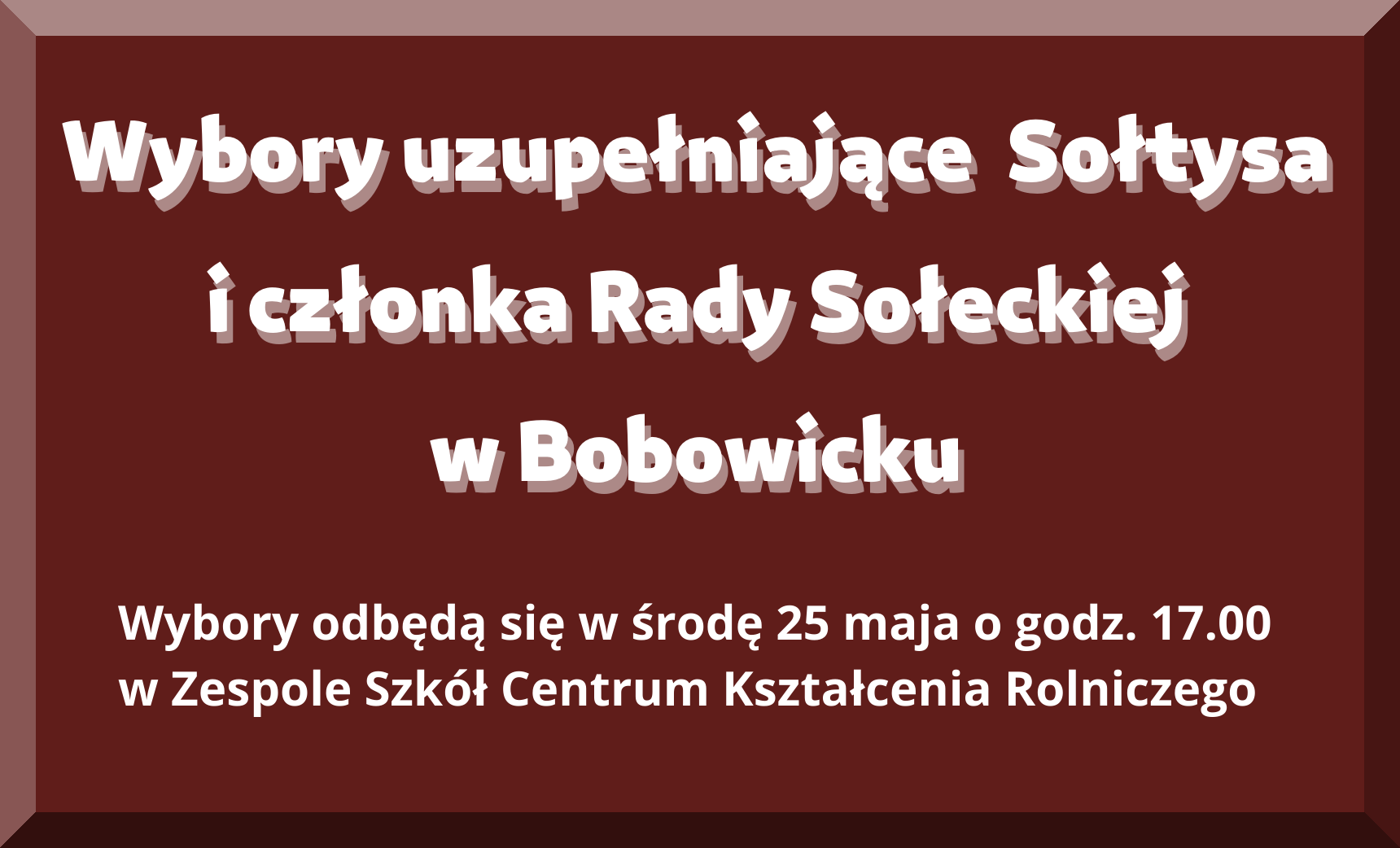 Ilustracja do informacji: Wybory uzupełniające w Bobowicku 