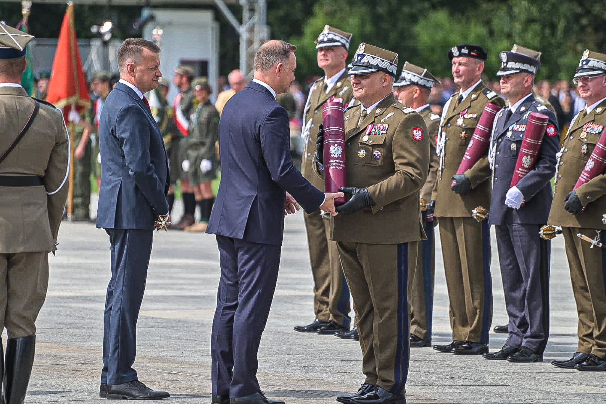 Ilustracja do informacji: Awanse oficerów z Międzyrzecza