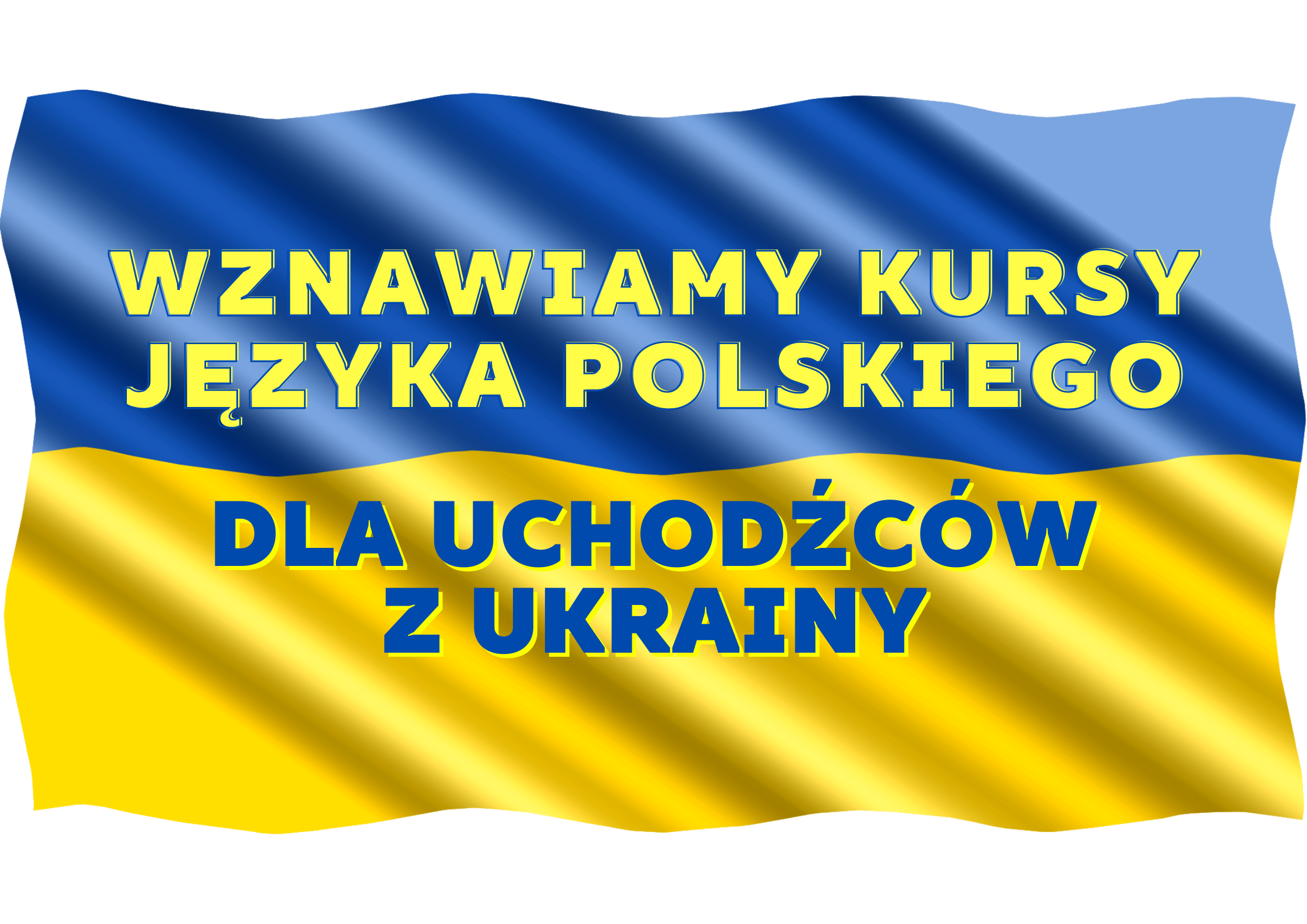Ilustracja do informacji: Informacja dla uchodźców z Ukrainy zainteresowanych nauką języka polskiego