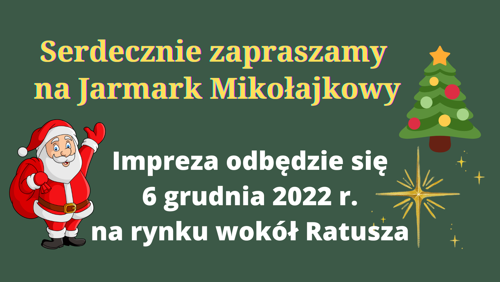 Ilustracja do informacji: Zapraszamy na Jarmark Mikołajkowy (zarządzenie, regulamin i zgłoszenie)