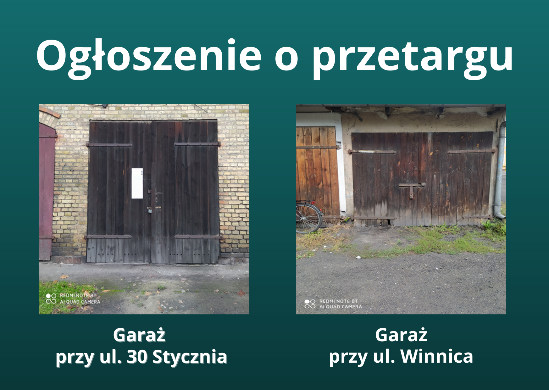 Ilustracja do informacji: Ogłoszenie o przetargu