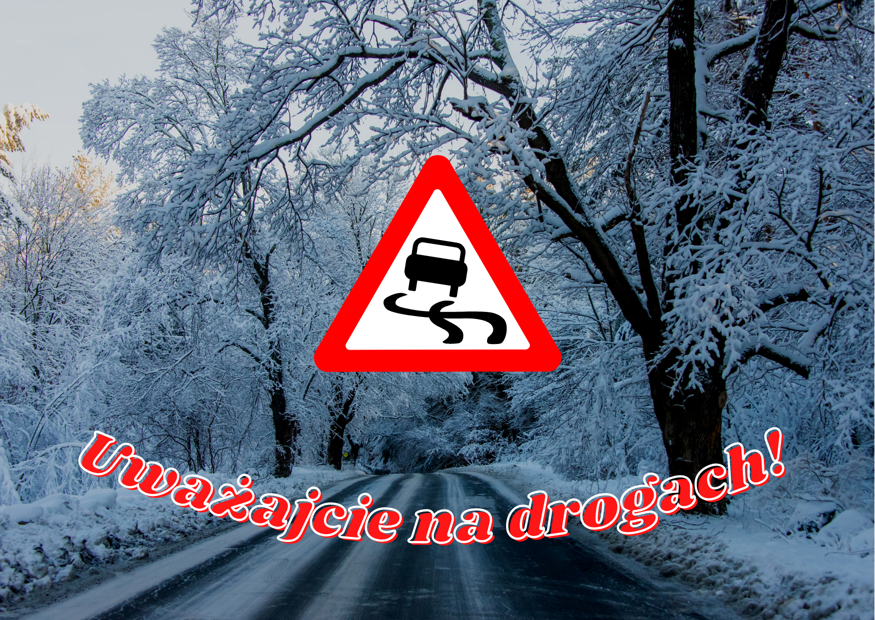 Ilustracja do informacji: Kierowcy, uważajcie na drogach! 
