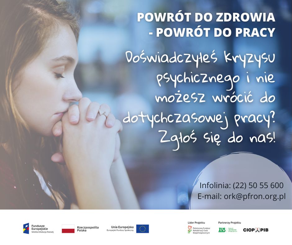 Ilustracja do informacji: „Powrót do zdrowia – powrót do pracy” po kryzysie psychicznym
