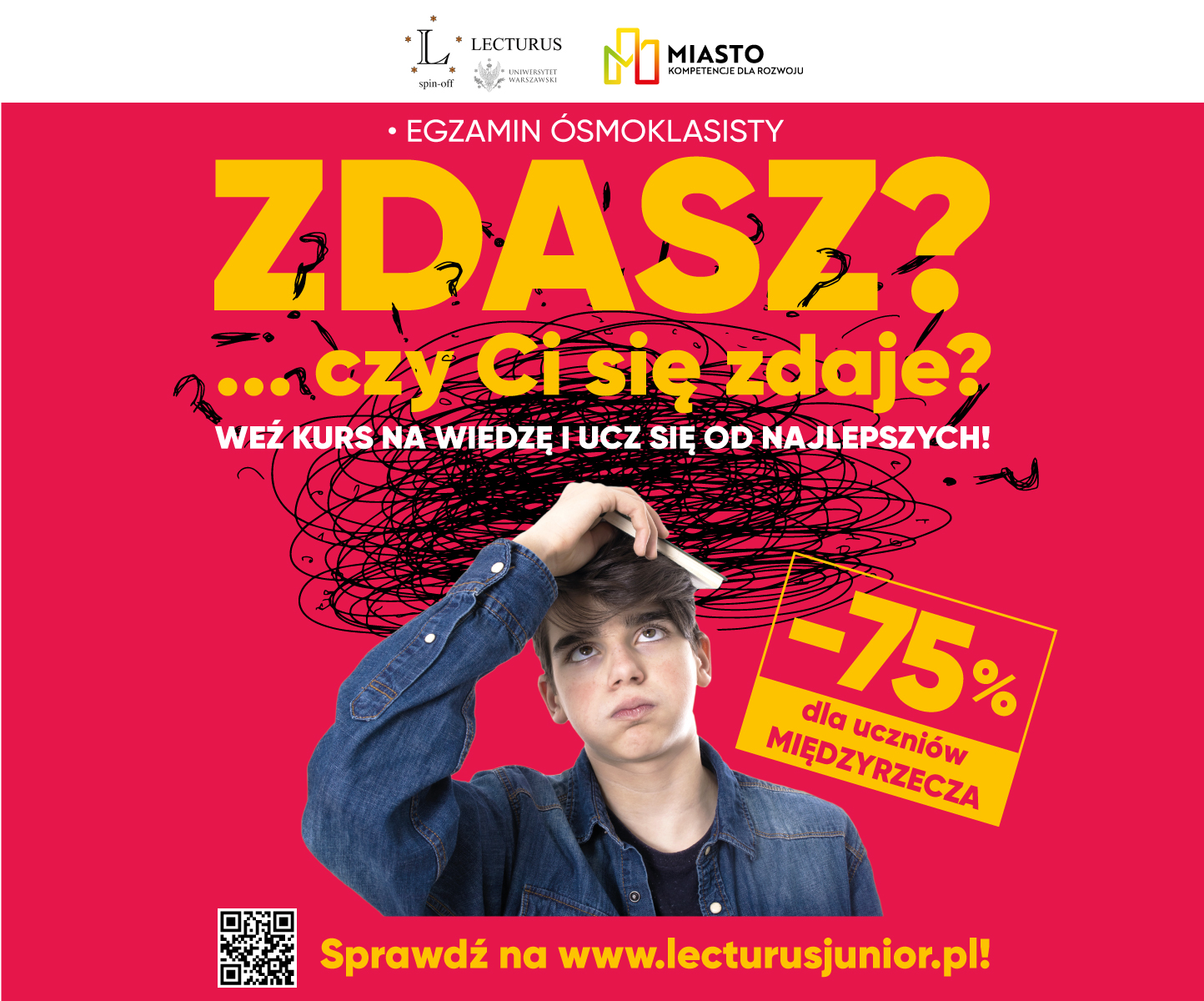 Ilustracja do informacji: Kursy dla uczniów klas ósmych 