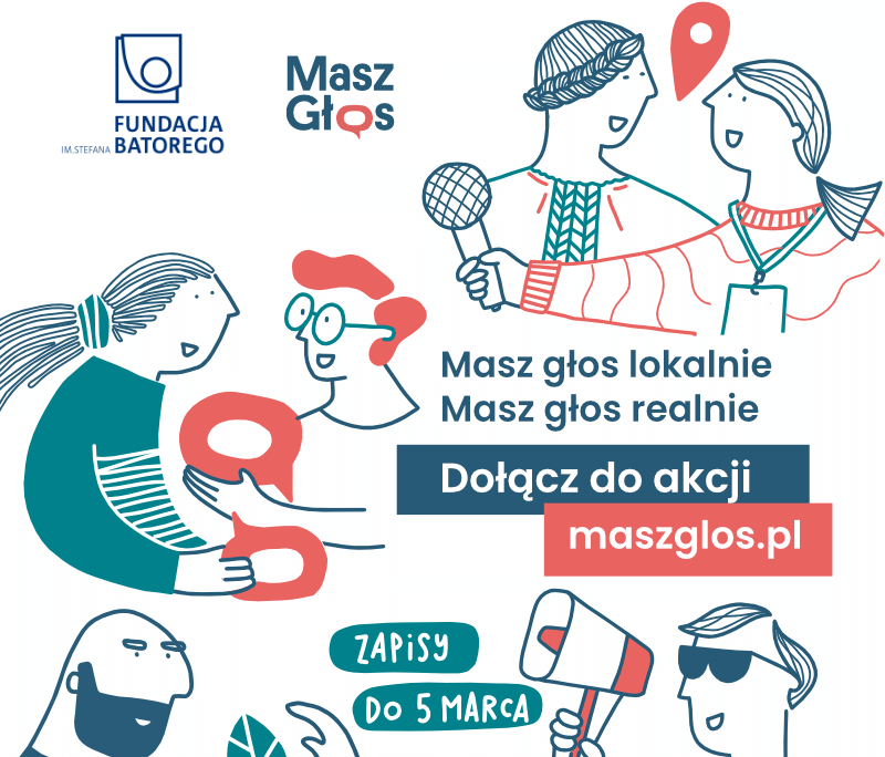 Ilustracja do informacji: Działaj lokalnie – skorzystaj z pomocy ogólnopolskiej akcji Masz Głos!
