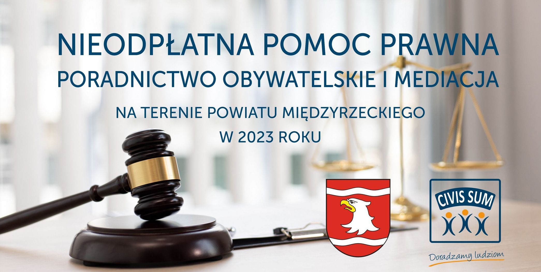 Ilustracja do informacji:  Porady prawne dla mieszkańców powiatu międzyrzeckiego 