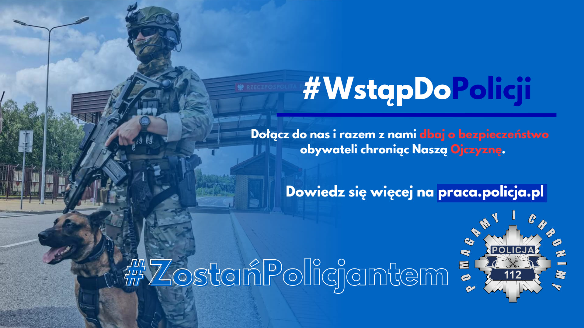 Ilustracja do informacji: Zostań policjantem!