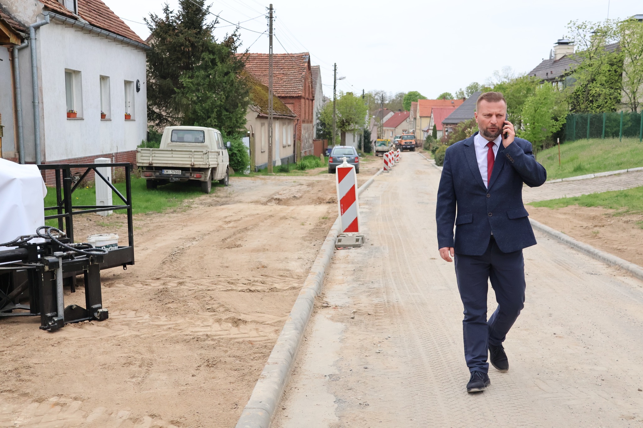 Ilustracja do informacji: Budowa drogi w Wysokiej
