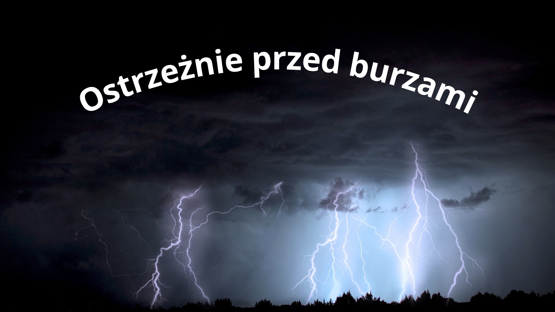 Ilustracja do informacji: Ostrzeżenie przed burzami