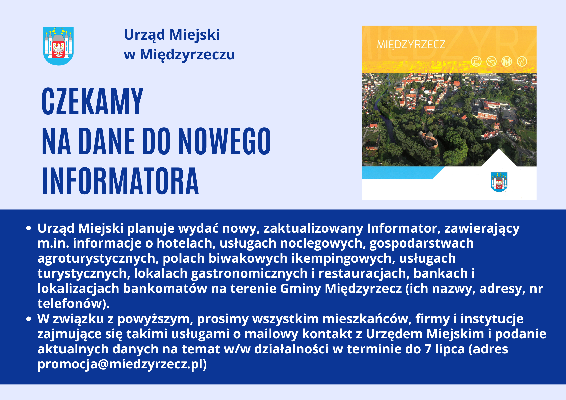 Ilustracja do informacji: Prosimy o dane do nowego informatora!