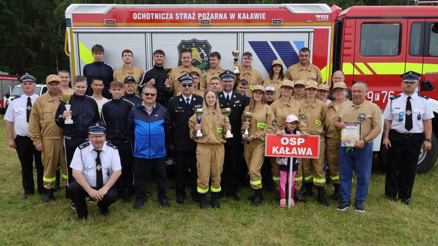 Ilustracja do informacji: Gminne zawody pod dyktando strażaków z Kaławy