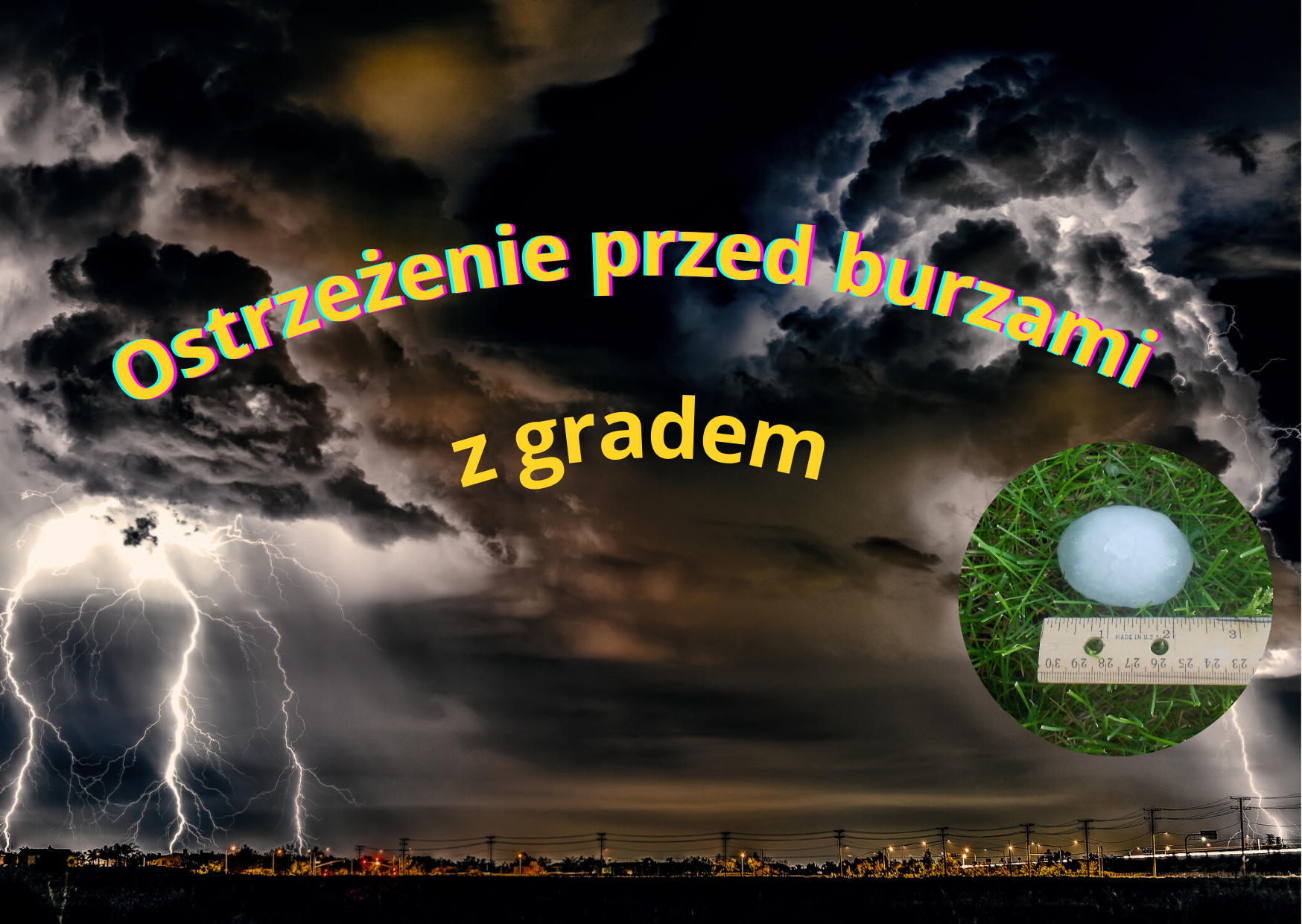 Ilustracja do informacji: Ostrzeżenie meteorologiczne