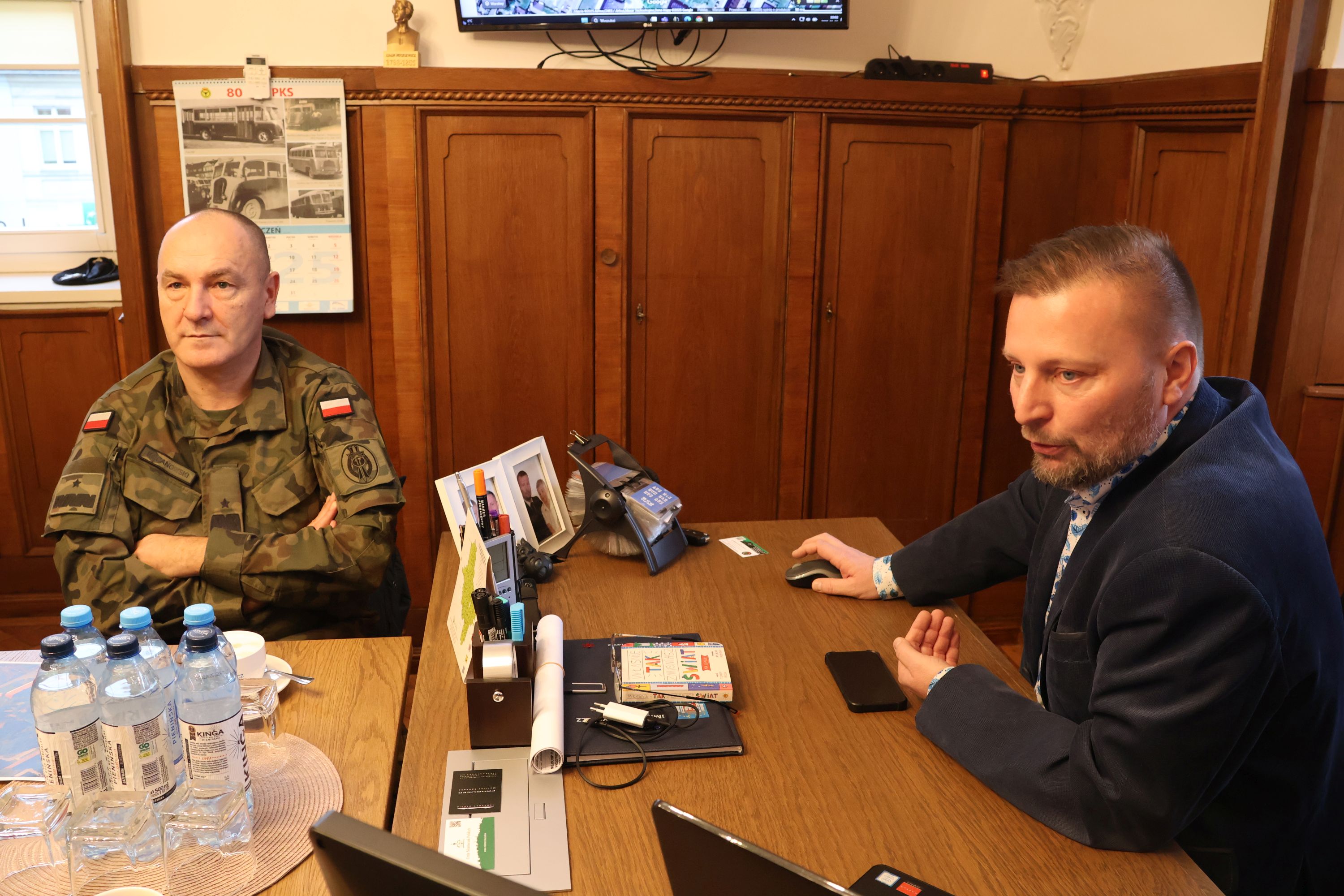 Ilustracja do informacji: W ratuszu o dalszej współpracy między Gminą i Brygadą