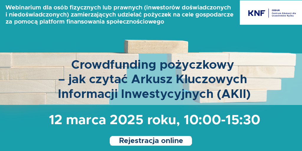 Ilustracja do informacji: Urząd Komisji Nadzoru Finansowego zaprasza na webinarium 