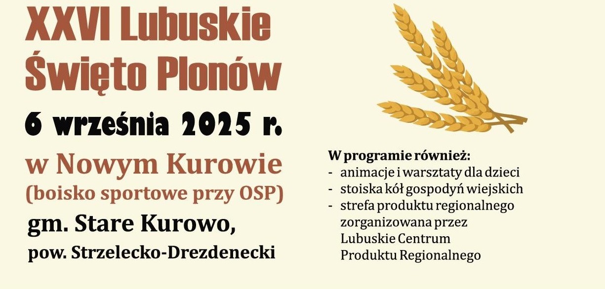 Ilustracja do informacji: Zaproszenie na Lubuskie Święto Plonów
