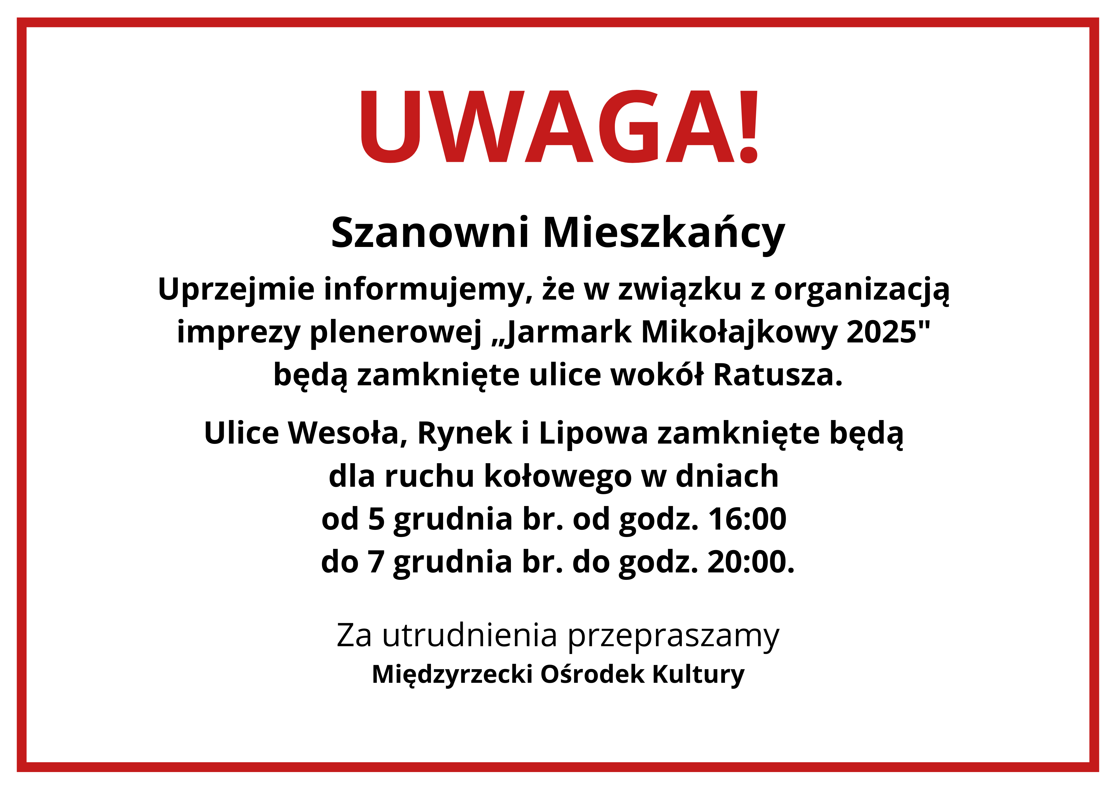Ilustracja do informacji: Zmiany w organizacji ruchu drogowego