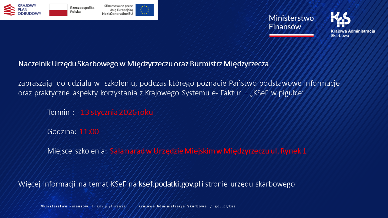 Ilustracja do informacji: Zaproszenie na szkolenie