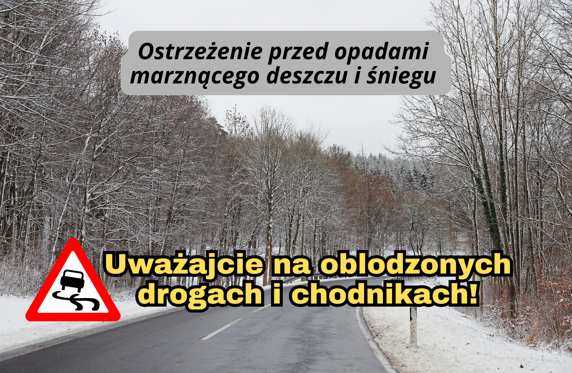Ilustracja do informacji: Ostrzeżenie meteorologiczne 