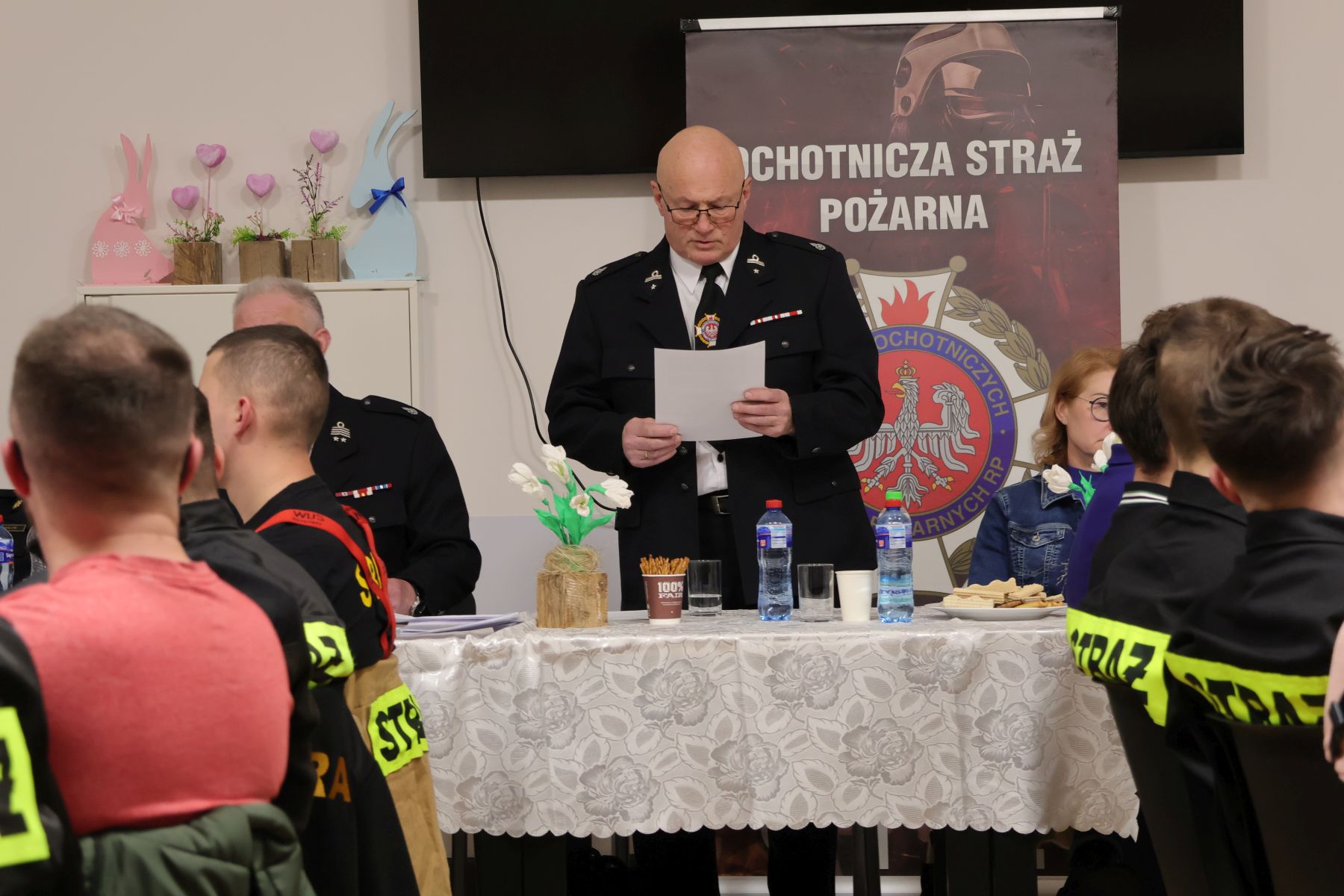 Ilustracja do informacji: Zebranie sprawozdawczo-wyborcze strażaków-ochotników z Obrzyc