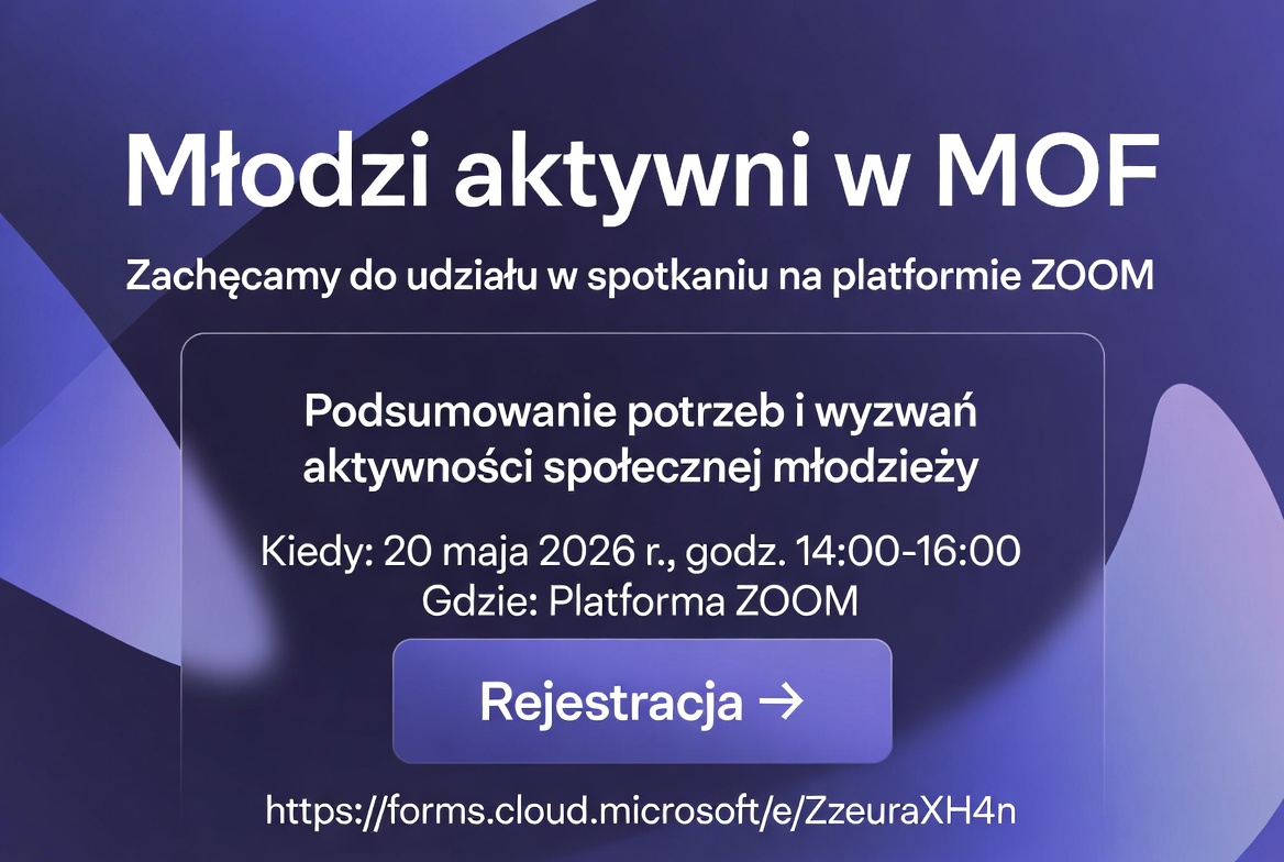 Ilustracja do informacji: Młodzi aktywni w MOF 
