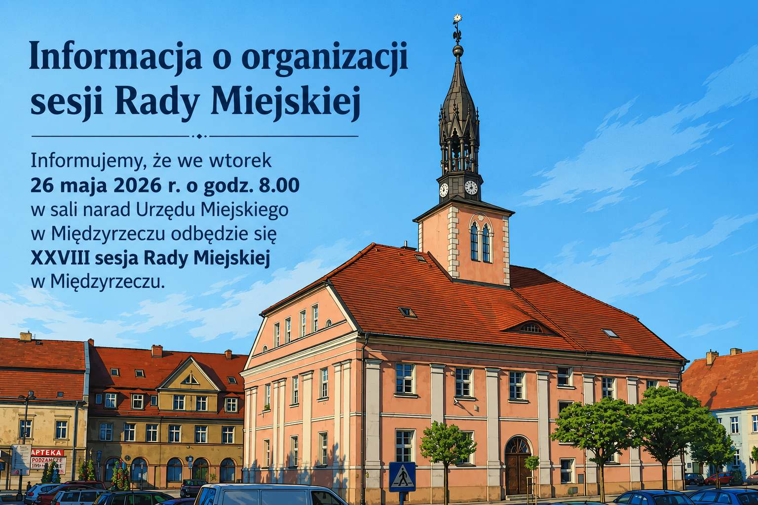 Ilustracja do informacji: Informacja o sesji Rady Miejskiej