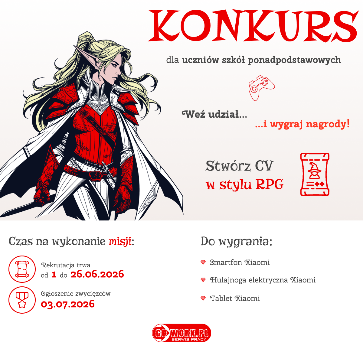 Ilustracja do informacji: Konkurs Gamer CV - kariera zaczyna się tu. Zasady i cel misji