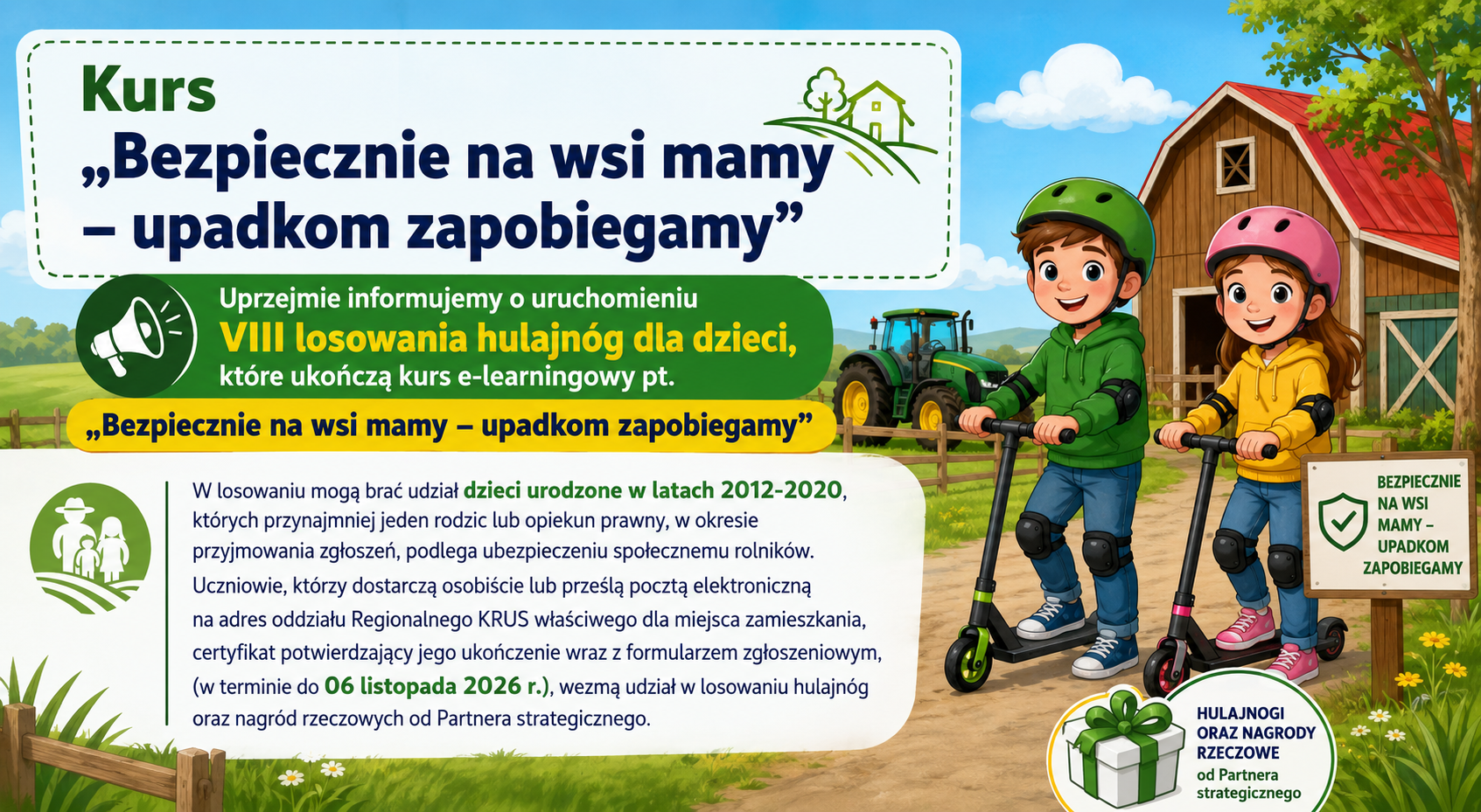 Ilustracja do informacji: Kurs „Bezpiecznie na wsi mamy – upadkom zapobiegamy”