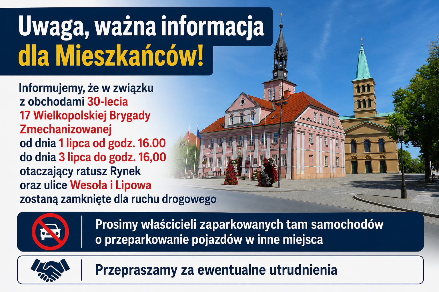 Ilustracja do informacji: Uwaga, ważna informacja dla Mieszkańców! 