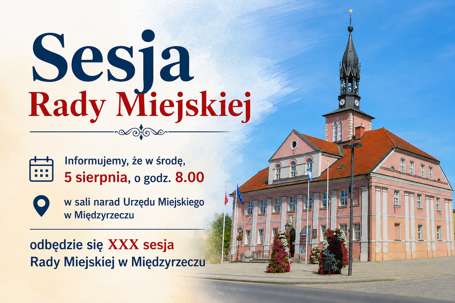 Ilustracja do informacji: Sesja Rady Miejskiej 