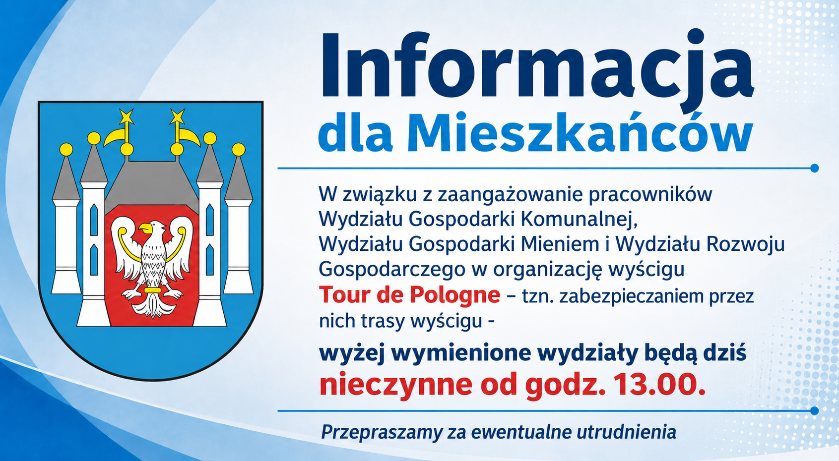 Ilustracja do informacji: Informacja dla Mieszkańców 