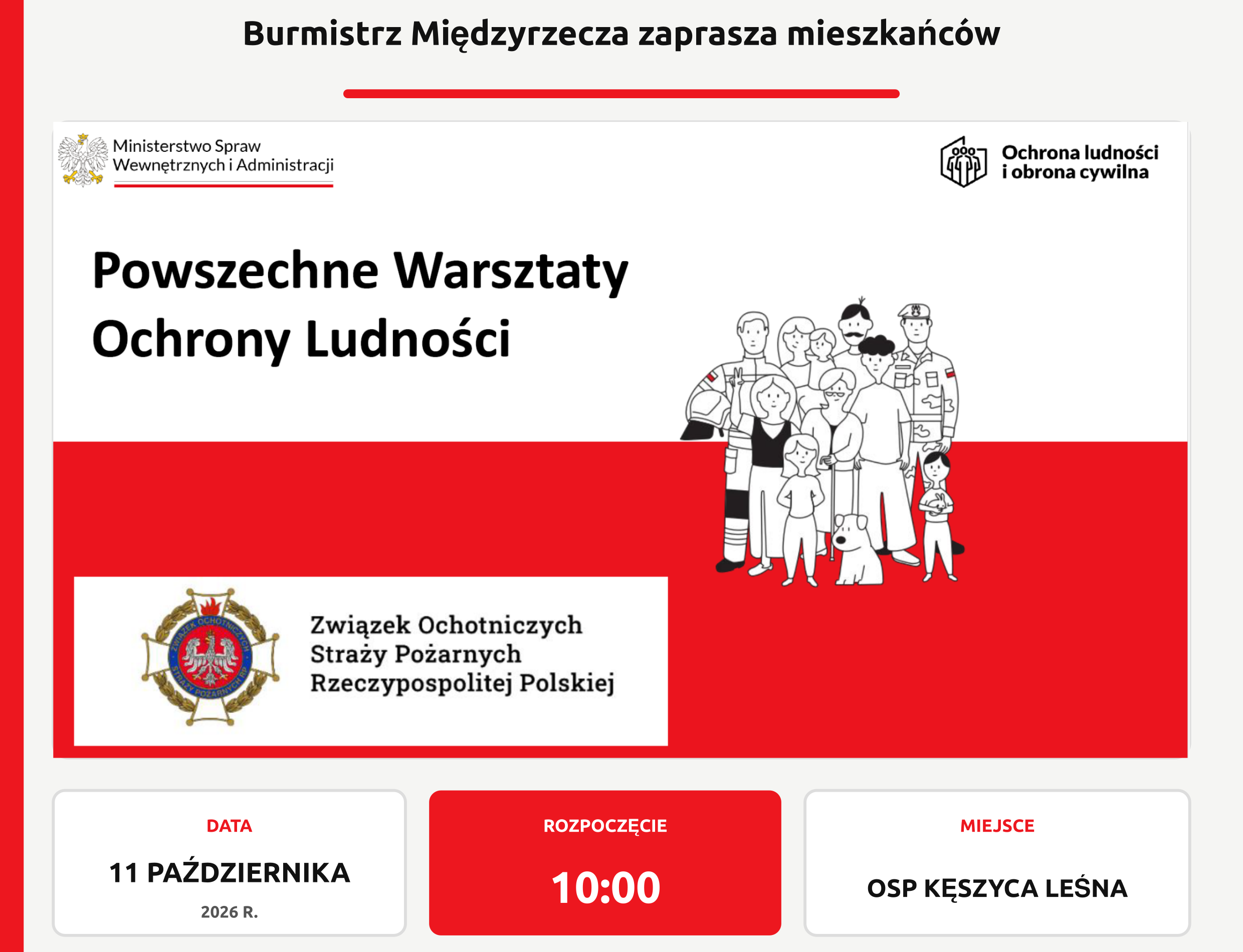 Ilustracja do informacji: Warsztaty Ochrony Ludności